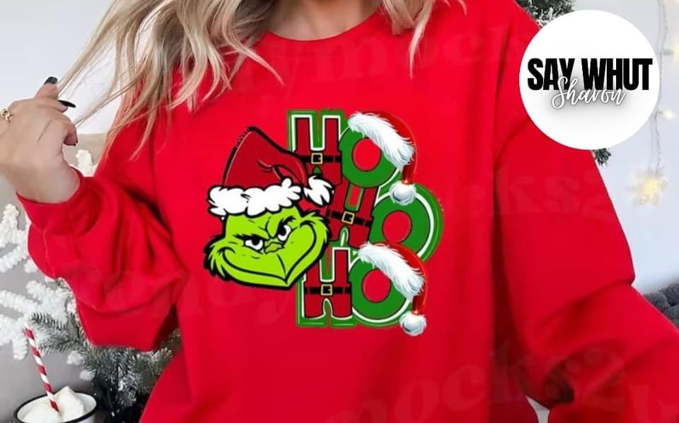 Greenman Ho Ho Ho SWEATSHIRT RED