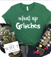 Load image into Gallery viewer, What Up Grinches HEATHER IRISH GREEN TSHIRT
