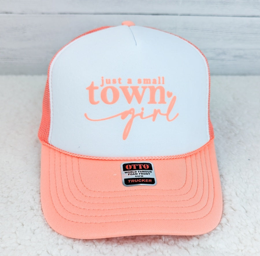 Small Town Girl (Coral Hat)