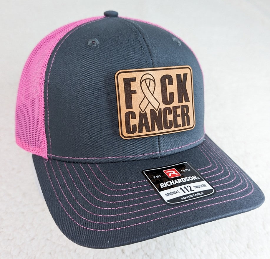 F*ck Cancer Leather Patch