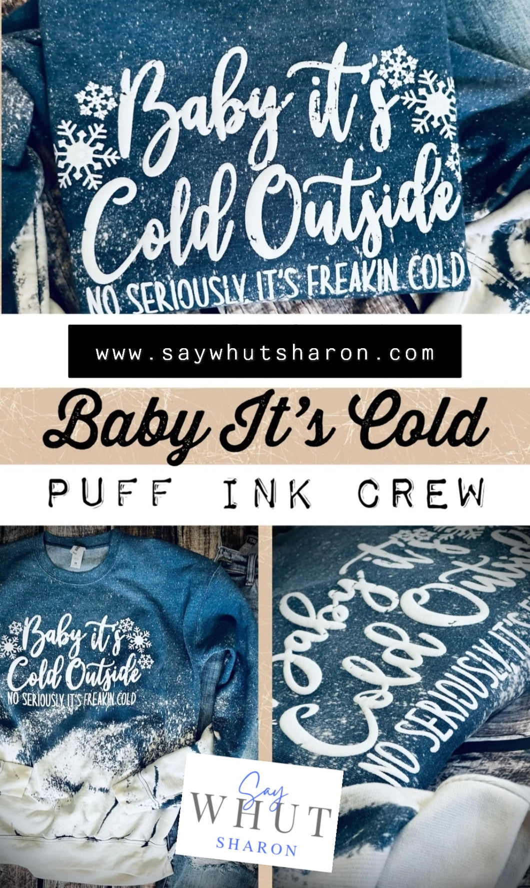 Baby It's Cold Outside PUFF PAINT